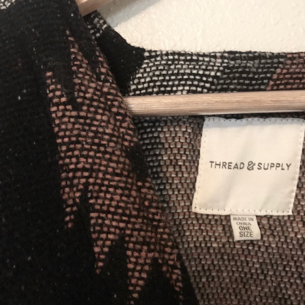 Aztec Draped Coat - image 2